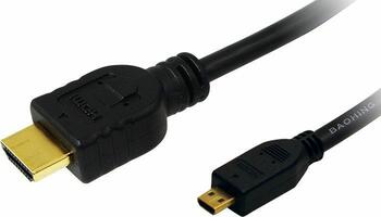 2m High Speed HDMI Kabel mit Ethernet Typ A/Typ D Micro LogiLink