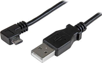 1,0m StarTech.com Micro USB Lade/Sync-Kabel - St/St - Micro USB rechtsgewinkelt
