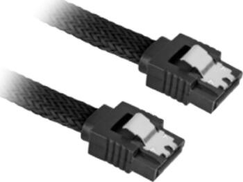 0&comma;75 m Sleeve Kabel SATA 6Gb&sol;s&comma; SATA 7-pin Schwarz Sharkoon