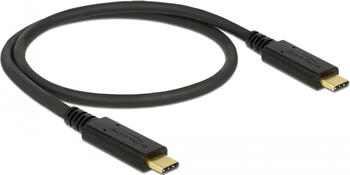 0,5m USB Kabel USB 3.2 Gen 2 (3.1 Gen 2) USB C Schwarz 