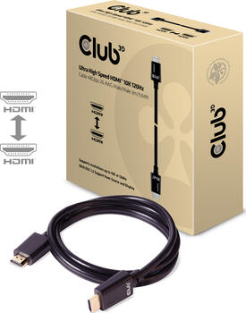 3m Club3D HDMI-Kabel, Ultra High Speed, stecker/ stecker 3m Club3D HDMI-Kabel, Ultra High Speed, stecker/ stecker