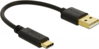 0,15m Delock USB Ladekabel Typ-A zu USB Type-C 