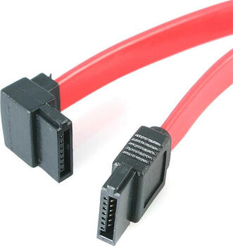 0,3m SATA Serielles ATA Kabel links gewinkelt - Bu/Bu