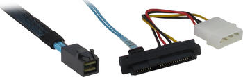 0,5m Inter-Tech SAS HD x4 [SFF-8643] auf 4x SAS [SFF-8643] Kabel