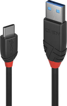 1,0m Lindy USB 3.1 Kabel, USB-C Stecker auf USB-A Stecker 1,0m Lindy USB 3.1 Kabel, USB-C Stecker auf USB-A Stecker