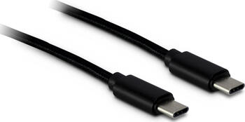 1m Inter-Tech USB-C Kabel schwarz 