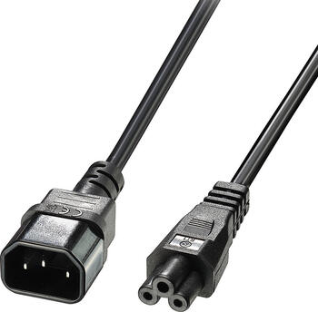 1m Lindy Stromkabel C14-Koppler C5-Koppler Schwarz 1m Lindy Stromkabel C14-Koppler C5-Koppler Schwarz
