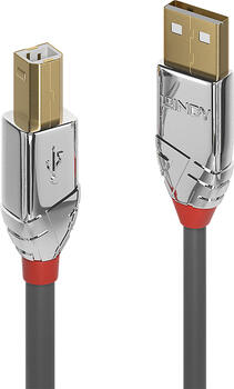 3m Lindy USB-Kabel, USB-A > USB-B, stecker/ buchse grau 3m Lindy USB-Kabel, USB-A > USB-B, stecker/ buchse grau