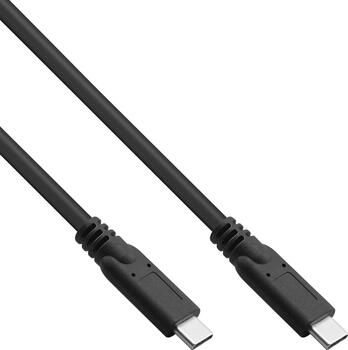 5m InLine USB 3.2 Gen.1x2 Kabel, USB Typ-C Stecker/Stecker schwarz