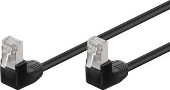 5m Patchkabel Cat.5e F/UTP, 2x 90° gewinkelt, schwarz