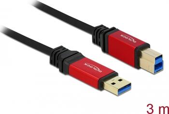 3m Delock Kabel USB 3.0 Typ-A Stecker > USB 3.0 Typ-B Stecker, Premium