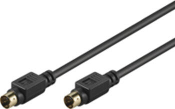 1m S-Video-Verbindungskabel, einzeln geschirmt Mini-DIN 4-Stecker (S-Video) > Mini-DIN 4-Stecker (S-Video)