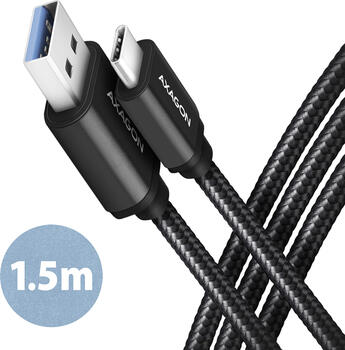 1&comma;5m USB 3&period;2 Gen 1 &lpar;3&period;1 Gen 1&rpar; USB C USB A Schwarz