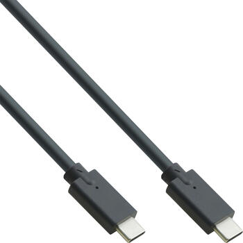 2m InLine USB-C-Kabel&comma; USB 3&period;2 Gen&period;2&comma; stecker&sol;stecker&comma; schwarz