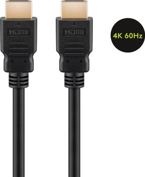 10m High-Speed 2.0 HDMI > HDMI-Kabel stecker/ stecker mit Ethernet für 4k/60Hz schwarz goobay