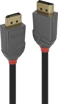 2m Lindy DisplayPort 1.4 Cable, Anthra Line