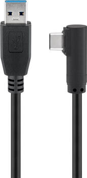1m USB 3.0 Kabel, USB-A [Stecker] auf USB-C [Stecker], 90° gewinkelt