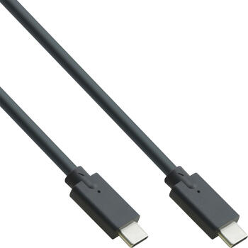 1,5m InLine USB 3.2 Gen.2x2 Kabel, USB-C Stecker/Stecker schwarz