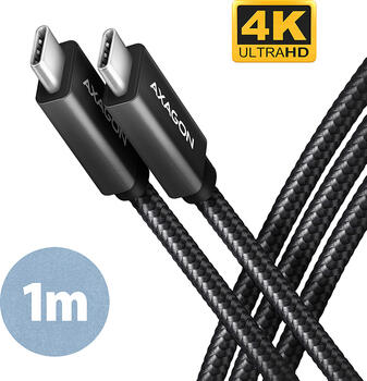 1m Axagon USB-C auf USB-C Kabel, USB 3.1 1m Axagon USB-C auf USB-C Kabel, USB 3.1