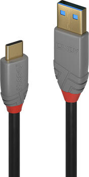 0,5m Lindy USB 3.1 Kabel, USB-C auf USB-A stecker/ stecker 0,5m Lindy USB 3.1 Kabel, USB-C auf USB-A stecker/ stecker