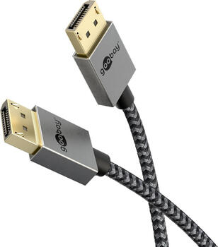 1&comma;0m DisplayPort-Kabel Stecker &sol; Stecker Slim 2&period;0&sol;2&period;1&comma; 40 Gbit&sol;s&comma; 8K&sol;120 Hz DSC&comma; goobay