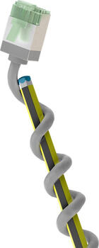 3m Patchkabel Ultraflexible Cat 8&period;1&comma; U&sol;FTP&comma; grau&comma; Kupfer&comma; Goobay&comma; extrakurze Stecker&comma; 99&comma;9 &percnt; sauerstofffreier Kupferl&period;