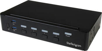 StarTech 4 Port DisplayPort KVM Switch, USB 3.0 Hub, 4K 30Hz