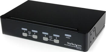 StarTech 4 Port VGA USB KVM Switch mit Hub, Professioneller VGA KVM Umschalter