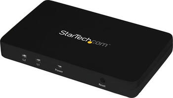 StarTech 2 Port HDMI 4k Video Splitter, 1x2 HDMI Verteiler mit Aluminiumgehäuse, 4k @ 30 Hz