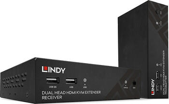 Dual Head HDMI, USB, IR & RS232 HDBaseT KVM