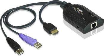 Virtual Media KVM-Adapter mit Smartcard-Unterstützung HDMI mit 2x USB Aten