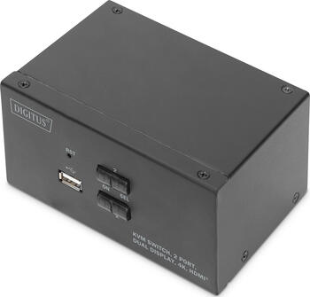 Digitus KVM-Switch, 2-Port, Dual-Display, 4K, HDMI, 2-fach KVM-Switch Digitus KVM-Switch, 2-Port, Dual-Display, 4K, HDMI, 2-fach KVM-Switch