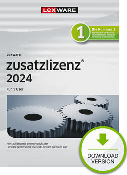 Lexware Zusatzlizenz 2024 für 1 User - Abo-Vertrag, ESD 