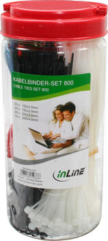 InLine Kabelbinder-Set&comma; 800 St&uuml;ck&comma; mit Zange