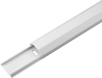 Goobay Aluminium-Kabelkanal 1100x33 mm weiß 