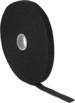Delock Klett-Kabelbinder Rolle 10m x 13mm schwarz