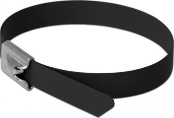 Delock Edelstahlkabelbinder L 400 x B 7,9 mm schwarz
