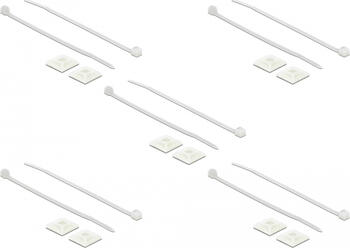 Delock Befestigungssockel 20 x 20 mm mit Kabelbinder