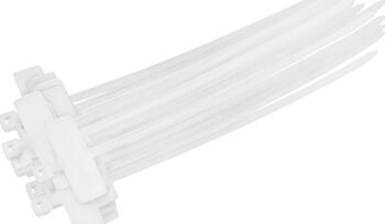 100er-Pack LogiLink KAB0069 Kabel-Organizer Tisch/Bank Kabelbinder-Halterung Transparent