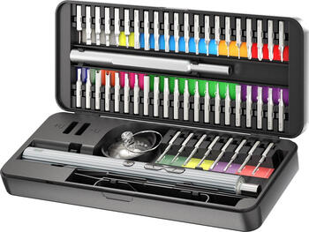 Goobay 58in1 Elektrischer Schraubendreher mit 50-tlg. Präzisions-Bitsatz Goobay 58in1 Elektrischer Schraubendreher mit 50-tlg. Präzisions-Bitsatz