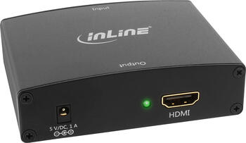 InLine Konverter VGA+Audio zu HDMI, Eingang VGA, Cinch 