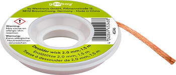 goobay Entlötlitze 2mm, 1,5m