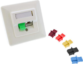 InLine Staubschutz, für RJ45 Buchse, Farbe: rot, 100er Pack InLine Staubschutz, für RJ45 Buchse, Farbe: rot, 100er Pack