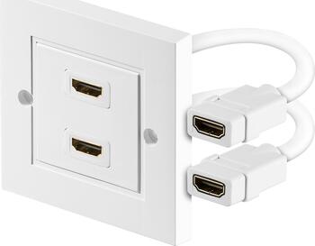 goobay HDMI™ Wanddose 2x HDMI™-Buchse (Typ A)