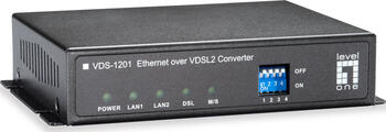 LevelOne VDS-1201 Netzwerk Medienkonverter 100 Mbit/s Schwar 