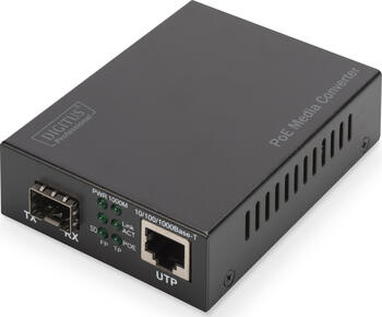 Digitus Gigabit PoE Medienkonverter, RJ45 / SFP, PSE Digitus Gigabit PoE Medienkonverter, RJ45 / SFP, PSE