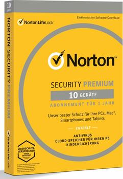 Norton 360 Premium, 10 Devices, 1 Jahr (deutsch) (Multi-Device)