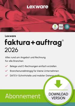 Lexware faktura + auftrag standard 2026 - Abonnement Lexware faktura + auftrag standard 2026 - Abonnement