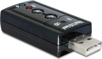 Delock Externer USB 2.0 Sound Adapter Virtual 7.1 - 24 