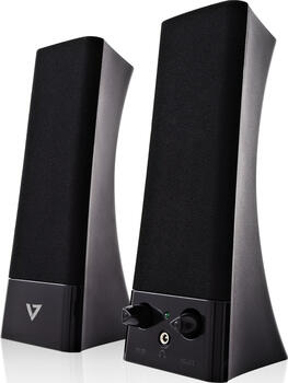 V7 USB Stereo-Lautsprecher für Laptops und Desktops 